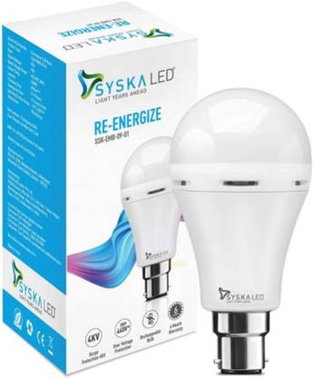 Syska SSK EMB 0901 EMERGENCY BULB 9W PACK OF 1 3.5 hrs Bulb Emergency Light