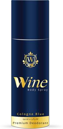 Wine Cologne Blue Body Spray  -  For Men & Women