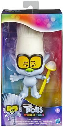 Dreamworks Trolls World tour movie Tiny Diamond Doll with Scepter, Toy for Girls 4 Years and Up