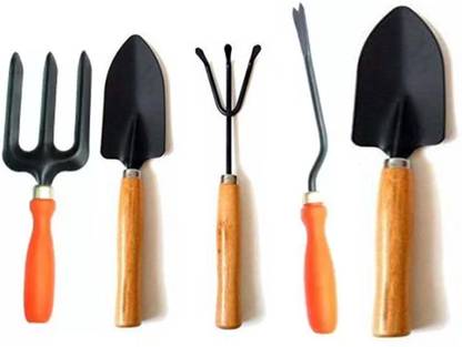 Flipkart SmartBuy Gardening Tools Set Trowel, Cultivator, Transplanter, Weeder, Fork Garden Tool Kit