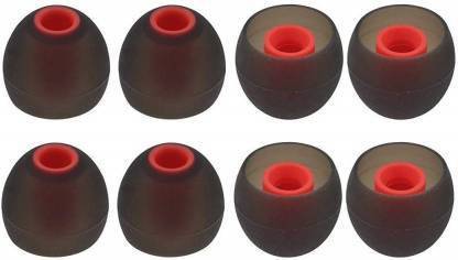 dhriyag 8 Pcs (4 Set) Earbuds Rubber Earphone Tips Replacement Headphone ear Cushion Ear Buds for Bluetooth Earphones In The Ear Headphone Cushion