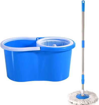 ENJOYLIFE Wholesale Household Cleaning Mop 360 Spin Mop And Bucket Set Plastic-Pack of 1 Mop Set
