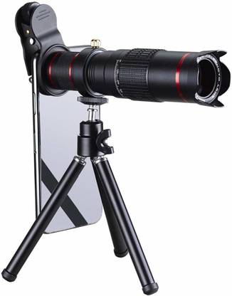KOMCNC 26X 4K HD Universal Zoom Mobile Phone Telescope Lens Telephoto External Smartphone Camera Lens with Tripod Mobile Phone Lens