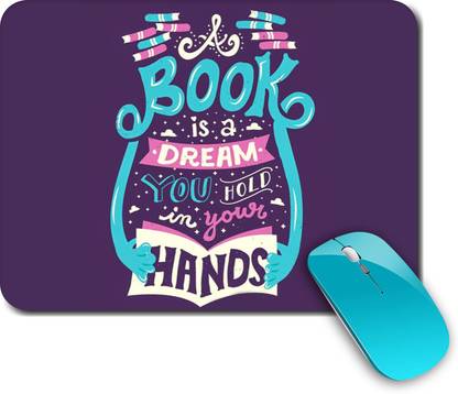 whats your kick Book Reading | Study | Books | Library |Creative | Printed Mouse Pad/Designer Waterproof Coating Gaming Mouse Pad For Computer/Laptop (Multi11) Non Slip Base Mousepad