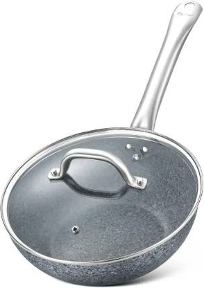 Prestige Stone Series Cookware Kadhai 26 cm diameter with Lid 3.1 L capacity