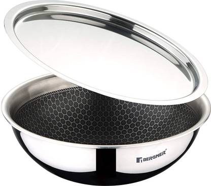 BERGNER Hitech Prism 20 cm, 1.5 Liters Tasla with Lid 1.5 L capacity 20 cm diameter