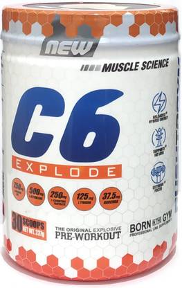 Muscle Science C6 Pre-Workout (30 Servings) Creatine