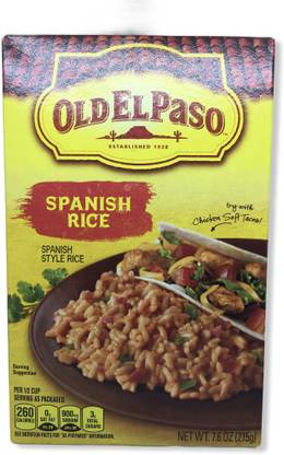 Old ELPaso Spanish Rice 7.6 Oz Red Raw Rice (Medium Grain, Sticky)