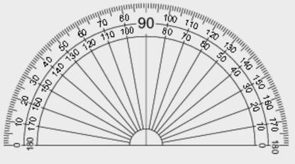Dreamy 180 Degree Protractor 'D' Ruler