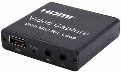 Tobo HDMI Video Capture Card HDMI to USB 2.0 Video Capture Board Game Record Live Streaming Broadcast Local Loop Output for PS4 Game Recording Device for YouTube Live Streaming- AY103 Media Streaming Device