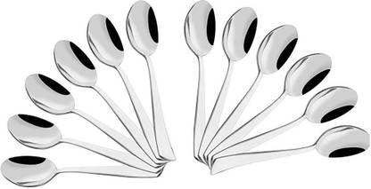 PROJAIN STEEL Stainless Steel Pack of 12 Heavy gauge Table Spoon Set Stainless Steel Cutlery Set
