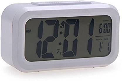 KE Krown Digital Glow in Dark Table Clock with Light Sensor, Temperature Display, & r Calendar Clock