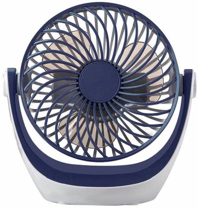 Soopii Mini Desktop Rechargeable Fan Portable USB Desktop Small Fan 5 Inch 5 Watt Full Copper Motor with Rechargeable Battery Rechargeable Fan