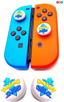 TMG 2 Joy Con Thumb Grip Compatible Switch Lite or Joycon Button Stick, Switch Analog Thumb Joy Con Joystick Thumbstick Grip Skin Cap-Pokemon SWORD  Joystick