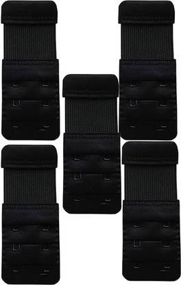 Wooger Bra Hook Extender (Black Pack Of 5) Hook Extender