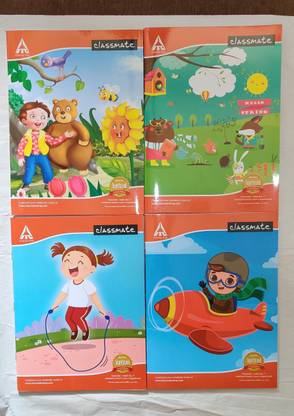 Classmate cartoon Regular Note Book FOUR RULED 120 Pages