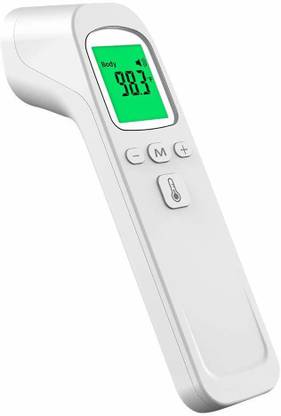 Power Up Phicon FTW01 FTW01 One Touch Non-Contact Infrared Thermometer For Adults Children Baby Digital Thermometer With Fever Alarm, Memory Function, LCD Display Thermometer