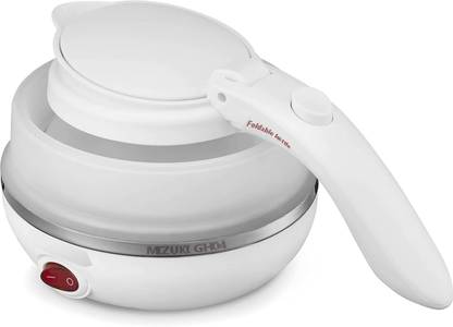 Mizuki Foldable Silicone Food Grade Auto Shut Off GH04 Electric Kettle  (0.75 L, White) at Rs. 598