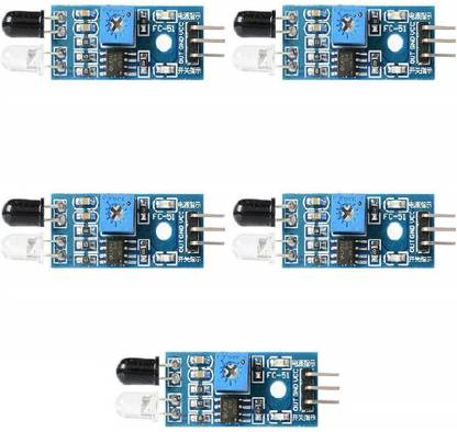 Sai Savera IR Proximity Sensor for line follower and Obstacle sensing Robots - IR Sensor (Pack of 5) Security Circuit and Motion Detector Electronic Hobby Kit