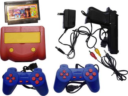 NOWAIT Inext Tv Video 8 Bit Game With Extra Cassett 500 GB with Duck Hunt And Contra Etc