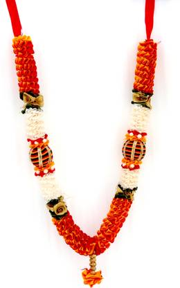 Flipkart SmartBuy Handcrafted Colourfull Artificial Flowers Mala For Idols/Photo Frames Satin Garland