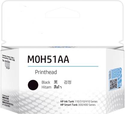 A S CARTRIDGE M0H51A Printhead, Black, GT51 Black Ink Cartridge