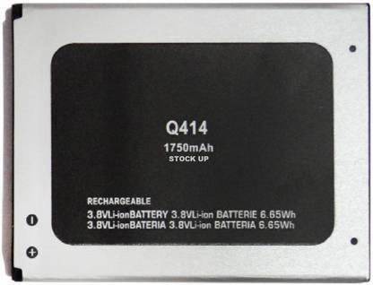 STOCK UP Mobile Battery For  MICROMAX Q-414 - 1750 MAH (Q.C.)