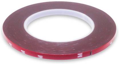 Quickato Tape with 1 mm Thickness, 12 mm 12 mm x 10 m Red Reflective Tape