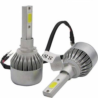Trac C6-H27 LED Headlight Light Bulb Super Bright Car Bulbs Halogen Replacement Conversion Kit with Hi/Lo Beam for Cars (36W, White, 2 PCS) Headlight Car LED (36 V, 36 W)