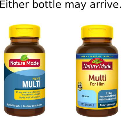 Nature Made Multi for Him Softgels, 60 Count