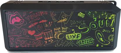 Mectronix Graffiti AST-1085 10W Portable (Supports Bluetooth,USB,TF Card,Aux-in) 10 W Bluetooth Speaker