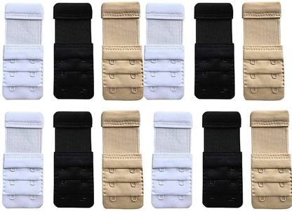 Wooger Bra Hook Extender (Multicolor Pack of 12) Hook Extender