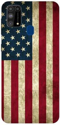 UMPRINT Back Cover for Samsung Galaxy M31 American Flag United States Printed Back Cover