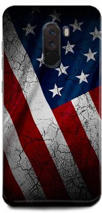 INDICRAFT Back Cover for POCO F1 USA, AMERICAN FLAG, UNITED STATES, UNION DARK