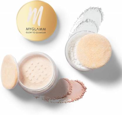 MyGlamm Glow to Glamour 2 in 1 Powder Fixing + Shimmer Powder, Finesse Compact