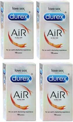 DUREX ultra_Thin_Honeymoon_Love_Special_Pack of 4 X 10=40 (Concealed/Confidential Packaging) Condom (Set of 4, 40S) Condom