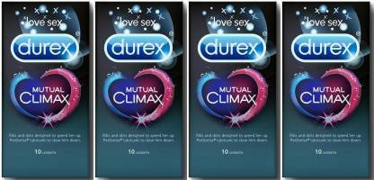 DUREX mutual climax (Ribs & dots designed to speed HER up) Condom (Set of 4, 40S) Condom