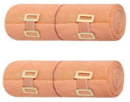 Supertech Crape Bandage (FAST EDGE) Royal Crepe 4 mtr stretched Lenght 6inch x 15cm Pack Of 2 Crepe Bandage