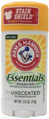 ARM & HAMMER deodorant 2.5 ounce essentials unscented Deodorant Roll-on  -  For Men & Women