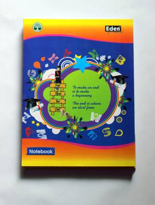 Eden 100 Pages Regular Notebook 1/2' Square 100 Pages