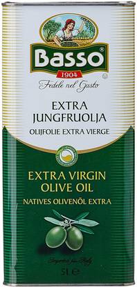 Basso Extra Virgin Olive Oil 5 litre , Product Of Itely Olive Oil Plastic Bottle