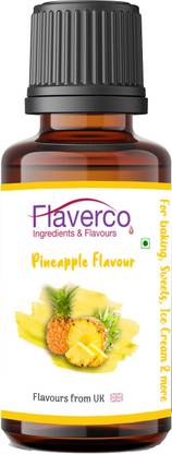 flaverco Pineapple Flavour for Baking, Sweets, Ice Cream, Syrups & more... Pineapple Liquid Food Essence