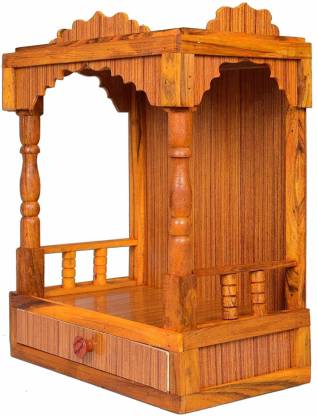 maa narmada beautiful wooden Plywood Mandir for Pooja Solid Wood Home Temple