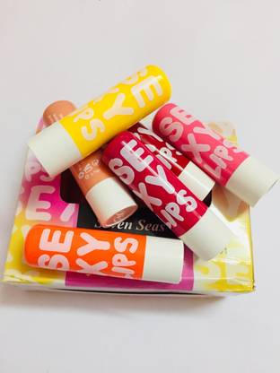 Seven Seas Sexy Lips lip Balm color combo of 6 Mix