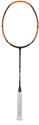LI-NING G-Force Extra Strong 7000 Series Carbon-Graphite Unstrung Badminton Racquet Orange Unstrung Badminton Racquet