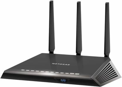 NETGEAR Nighthawk R7450 Smart Wi-Fi Router Wireless Router 2.4 GHz 300 Mbps Wifi Speed Single Band External Antenna Ethernet (Cable Broadband)