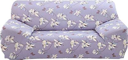 HOUSE OF QUIRK Polyester Plain 3 Seater Sofa Cover