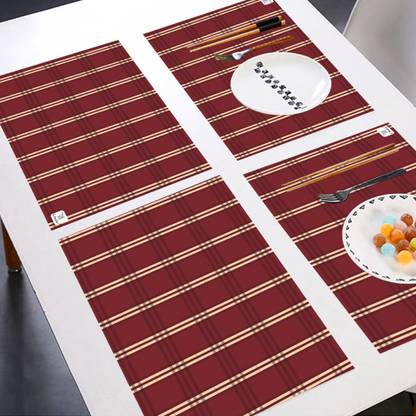 Rectangular Pack of 6 Table Placemat