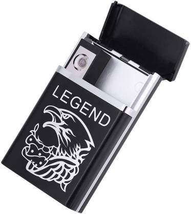 blue seed 2 in 1 Portable Cigarette Case with a Super Mini USB Rechargeable Legend Lighter Cigarette Lighter