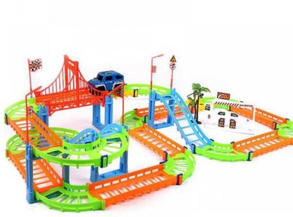 FUNTRACKS Smart Kid Race Tracks | Multi Color | Skill Development Toy Play Set | Help Develops Kids Brain